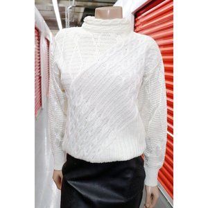 4 design VINTAGE argyle knit mohair SWEATER pullover M